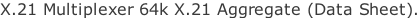 X.21 Multiplexer 64k X.21 Aggregate (Data Sheet).